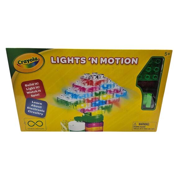 Crayola Lights and Motion 25 Piece Building Blocks Light Sculpture‎ NEW - Picture 1 of 8